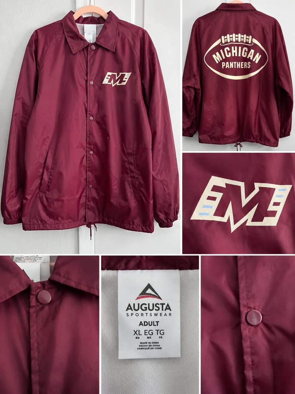 Augusta Sportswear Michigan Panthers USFL Coach's Jacket